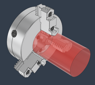 Fusion - Lathe 3 Jaw Chuck - With Stock
